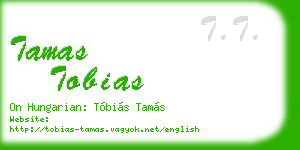 tamas tobias business card
