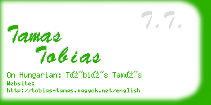 tamas tobias business card